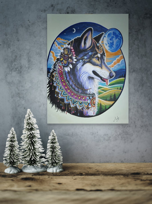 Lunar Majesty - Original Painting - 18 X 24