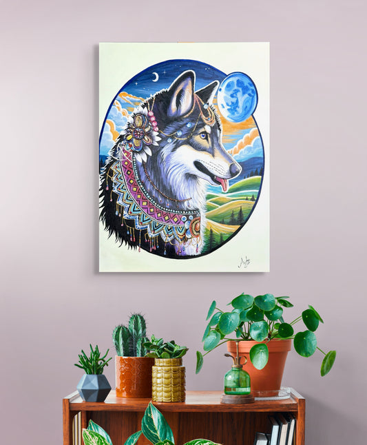 Lunar Majesty - Original Painting - 18 X 24